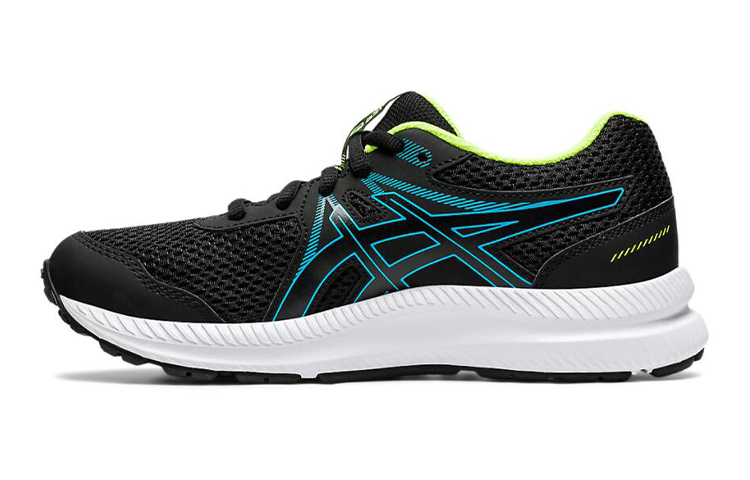 Buy (Grade School) ASICS Contend 7 'Black Digital Aqua' 1014A192-007