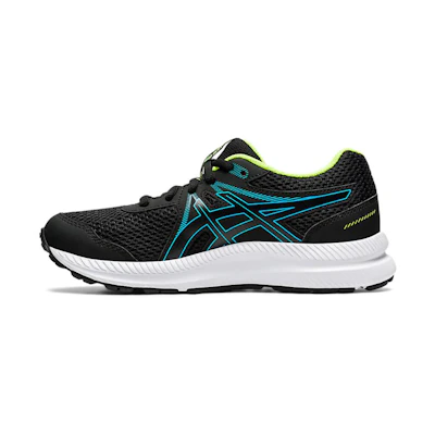 (GS) ASICS Contend 7 'Black Digital Aqua'