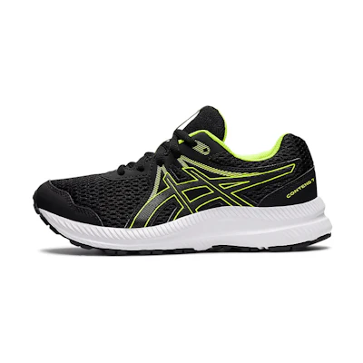(GS) ASICS Contend 7 'Black Hazard Green'