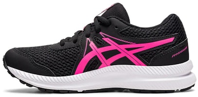 (Grade School) ASICS Contend 7 'Black Hot Pink' 1014A192-006 (Grade School) ASICS Contend 7 'Black Hot Pink' 1014A192-006