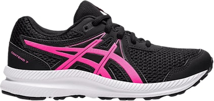 (Grade School) ASICS Contend 7 'Black Hot Pink' 1014A192-006 (Grade School) ASICS Contend 7 'Black Hot Pink' 1014A192-006