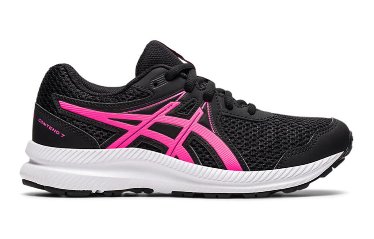 Order (Kanak-Kanak) ASICS Contend 7 'Hitam Merah Jambu Panas' 1014A192-006