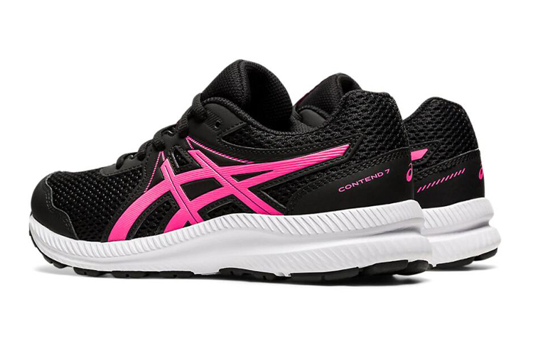 Lookbook (Kanak-Kanak) ASICS Contend 7 'Hitam Merah Jambu Panas' 1014A192-006