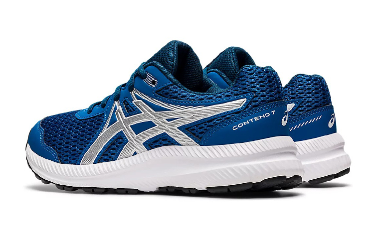 Shop (Grade School) ASICS Contend 7 'Lake Drive Pure Silver' para Niños. 1014A192-413