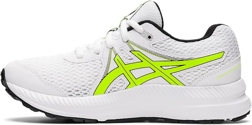 (Grade School) ASICS Contend 7 'Putih Hijau Hazard' 1014A192-114 Buy (Grade School) ASICS Contend 7 'Putih Hijau Hazard' 1014A192-114