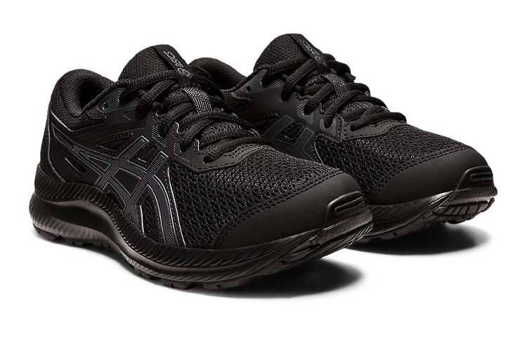 Lookbook ASICS Contend 8 'Hitam Carrier Grey' Anak SD 1014A259-001