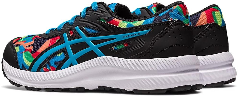 (Grade School) ASICS Contend 8 'Black Island Blue Camo' 1014A294-003 Lookbook (Grade School) ASICS Contend 8 'Black Island Blue Camo' 1014A294-003