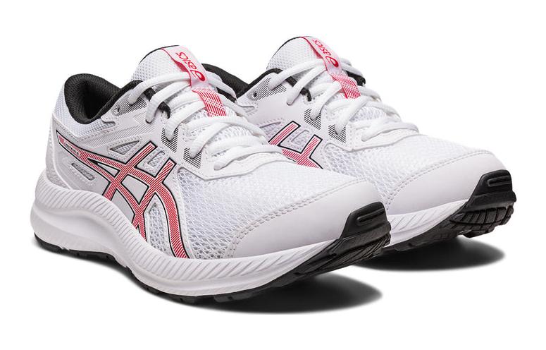 Lookbook (Grade School) ASICS Contend 8 'White Electric Red' 1014A259-103