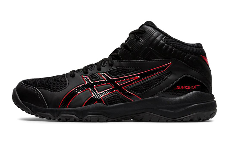 (Grade School) ASICS Dunkshot MB 9 'Black Red' 1064A006-001