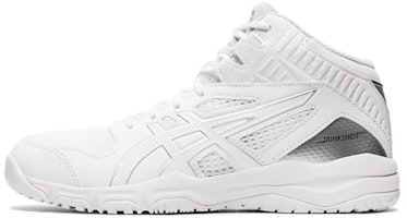 (Grade School) ASICS Dunkshot MB 9 'White Pure Silver' 1064A006-105 (Grade School) ASICS Dunkshot MB 9 'White Pure Silver' 1064A006-105