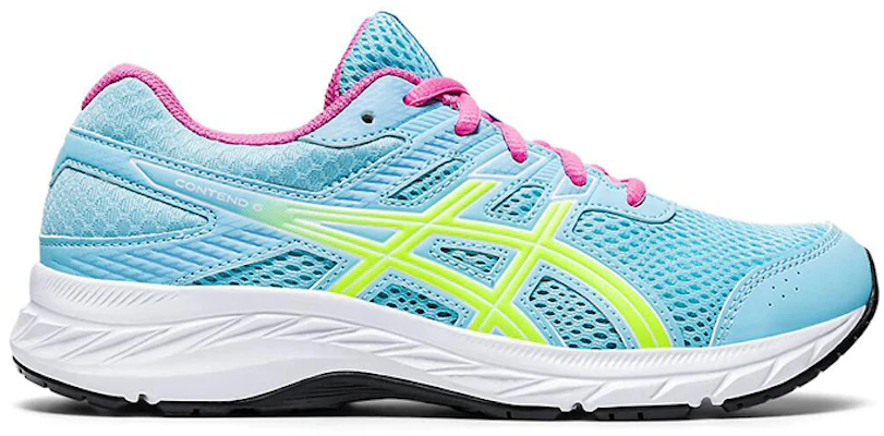 (Grade School) ASICS Gel Contend 6 'Ocean Decay Safety Yellow' Kanak-Kanak 1014A086-405 Order (Grade School) ASICS Gel Contend 6 'Ocean Decay Safety Yellow' Kanak-Kanak 1014A086-405