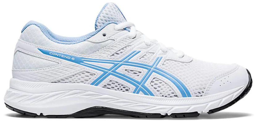 (Grade School) ASICS Gel Contend 6 ''Weiß Blaues Glück'' 1014A086-105 Order (Grade School) ASICS Gel Contend 6 ''Weiß Blaues Glück'' 1014A086-105
