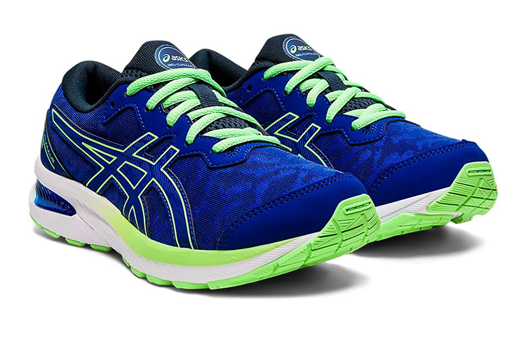 Lookbook (Grade School) ASICS Gel Cumulus 23 'Mako Blue Bright Lime' 1014A230-401