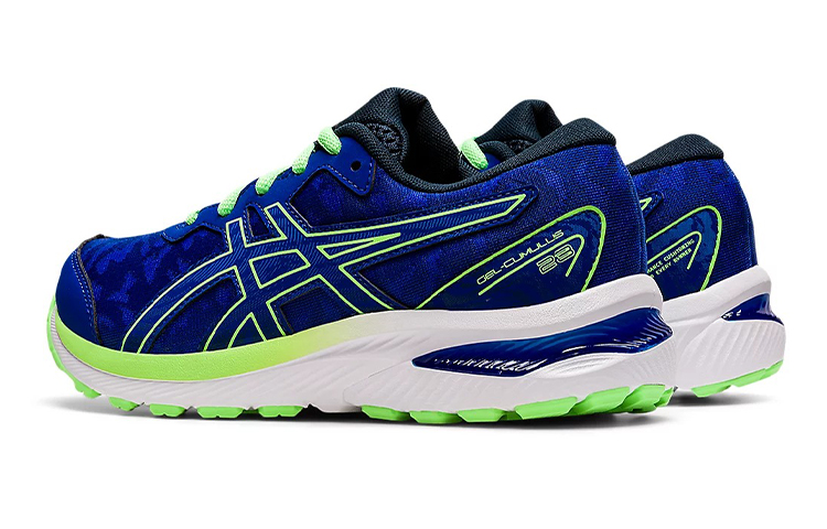 Shop (Grade School) ASICS Gel Cumulus 23 'Mako Blue Bright Lime' 1014A230-401