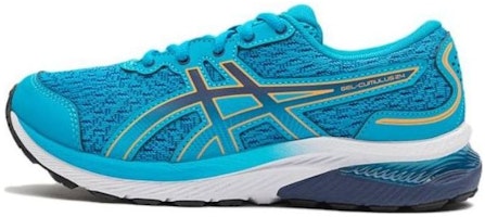 (Grade School) ASICS Gel Cumulus 24 'Island Blue Sun Peach' 1014A270-402 (Grade School) ASICS Gel Cumulus 24 'Island Blue Sun Peach' 1014A270-402