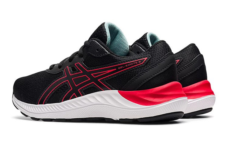 Shop ASICS Gel Excite 8 'Hitam Merah Elektrik' (Sekolah Rendah) 1014A201-009