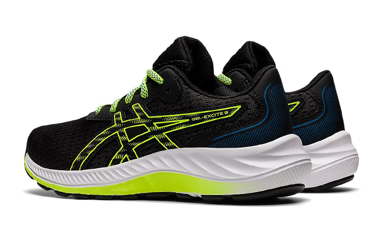 Shop 아식스 젤 익사이트 9 '블랙/하자드그린' (ASICS 젤 익사이트 9 '블랙/하자드그린') 1014A231-003