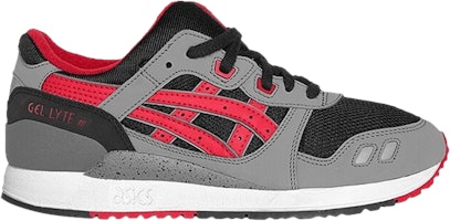 (Grade School) ASICS Gel Lyte 3 'Black Red' C6A7L-9025 (Grade School) ASICS Gel Lyte 3 'Black Red' C6A7L-9025