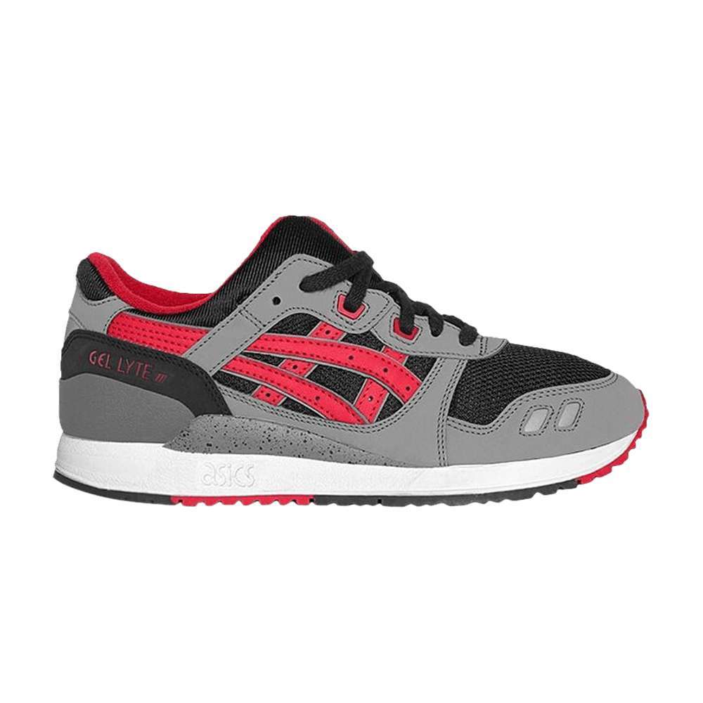 (Grade School) ASICS Gel Lyte 3 'Black Red' C6A7L-9025