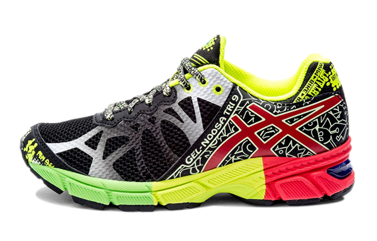 Buy GS アシックス ゲルヌーサトライ9 黒赤黄 C401N-9021