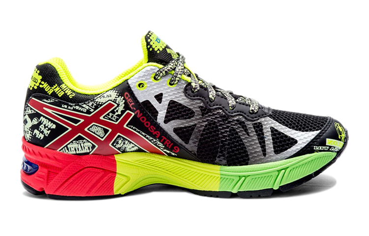 Order (Grade School) ASICS Gel Noosa Tri 9 ''Nero Rosso Giallo Flash'' C401N-9021