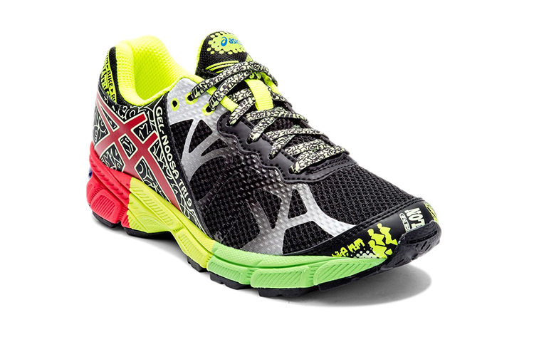 Lookbook GS アシックス ゲルヌーサトライ9 黒赤黄 C401N-9021