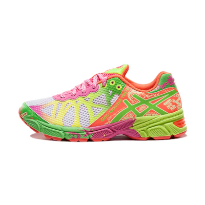 (GS) ASICS Gel Noosa Tri 9 'White Lime Hot Pink'