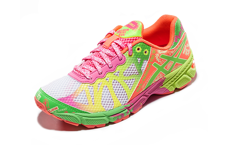 Lookbook (Grade School) ASICS Gel Noosa Tri 9 ''Wit Lime Roze'' C401N-0105
