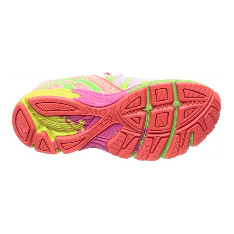 Details for (Grade School) ASICS Gel Noosa Tri 9 ''Wit Lime Roze'' C401N-0105