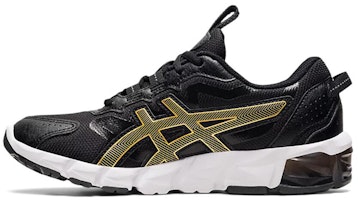 (Grade School) ASICS Gel Quantum 90 3 'Black Pure Gold' 1204A003-002 (Grade School) ASICS Gel Quantum 90 3 'Black Pure Gold' 1204A003-002