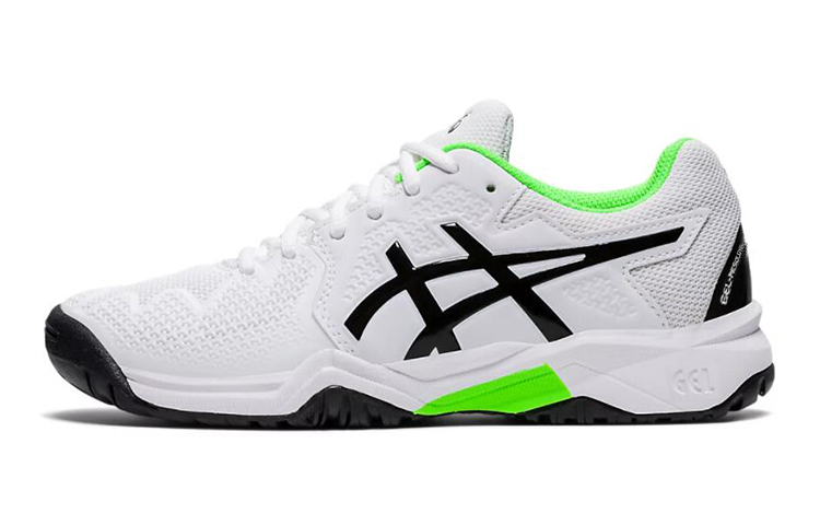 (Grade School) ASICS Gel Resolution 8 'White Green Gecko' 1044A018-105