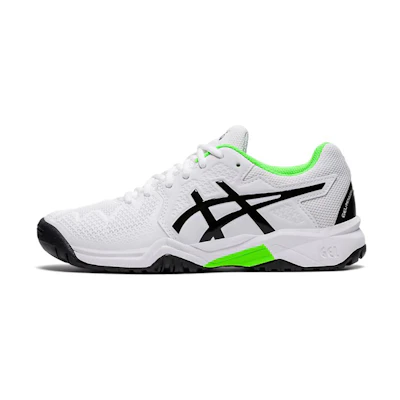 (GS) ASICS Gel Resolution 8 'White Green Gecko'