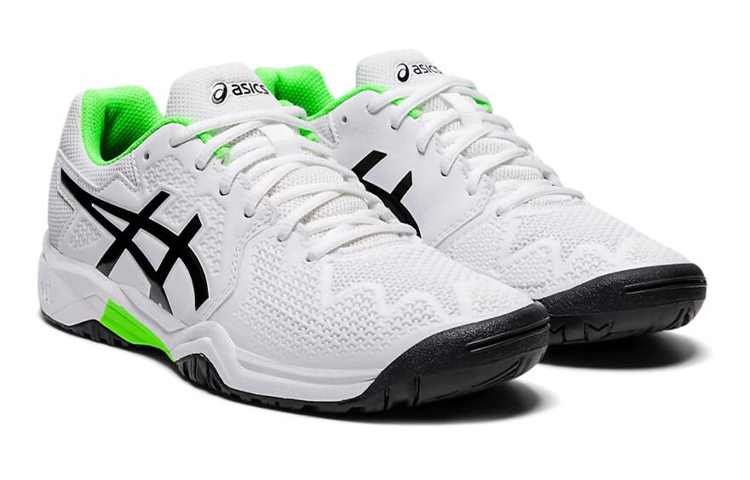 Lookbook (Grade School) ASICS Gel Resolution 8 'Putih Hijau Gecko' 1044A018-105