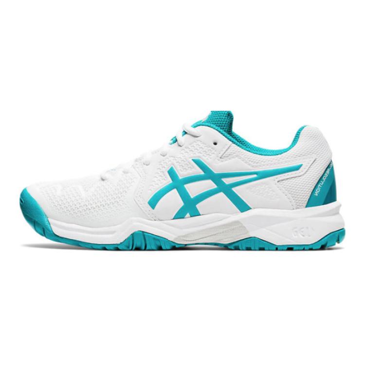 (Grade School) ASICS Gel Resolution 8 'White Lagoon' 1044A018-106