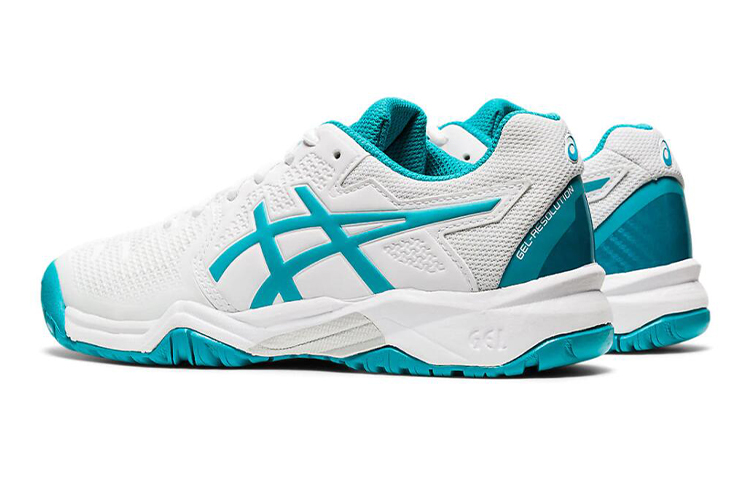 Lookbook ASICS Gel Resolution 8 ''White Lagoon'' (Grade School) Scarpe Bambino. 1044A018-106