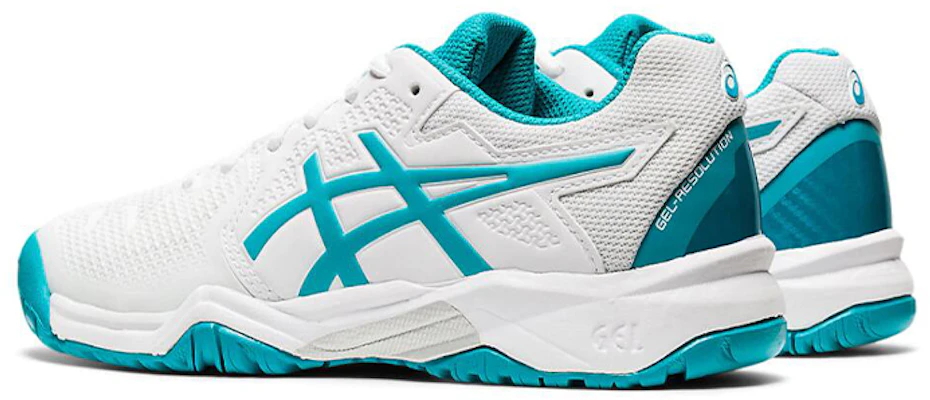 ASICS Gel Resolution 8 ''White Lagoon'' (Grade School) Scarpe Bambino. 1044A018-106 Lookbook ASICS Gel Resolution 8 ''White Lagoon'' (Grade School) Scarpe Bambino. 1044A018-106