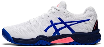 (Grade School) ASICS Gel Resolution 8 'White Lapis Lazuli Blue' 1044A018-107 (Grade School) ASICS Gel Resolution 8 'White Lapis Lazuli Blue' 1044A018-107