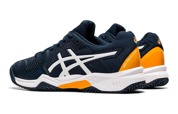 Lookbook (小童款) ASICS Gel Resolution 8 Clay '法式蓝琥珀' 网球鞋 1044A019-403