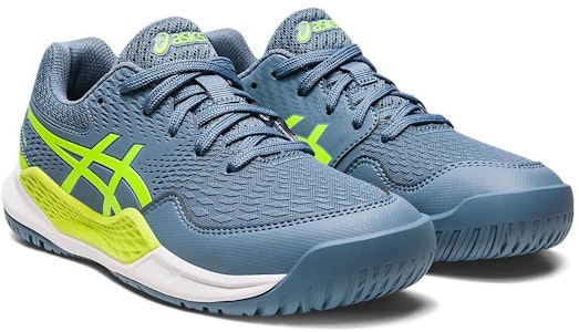 (Grade School) ASICS Gel Resolution 9 'Biru Steel Hijau Hazard' 1044A067-400 Lookbook (Grade School) ASICS Gel Resolution 9 'Biru Steel Hijau Hazard' 1044A067-400