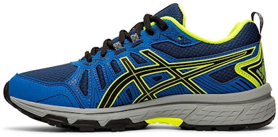 (Grade School) ASICS Gel Venture 7 'Blue Safety Yellow' 1014A072-001 (Grade School) ASICS Gel Venture 7 'Blue Safety Yellow' 1014A072-001