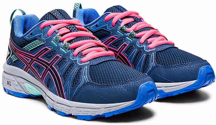 (Grade Sekolah) ASICS Gel Venture 7 'Peacoat Hot Pink' 1014A072-400 Lookbook (Grade Sekolah) ASICS Gel Venture 7 'Peacoat Hot Pink' 1014A072-400