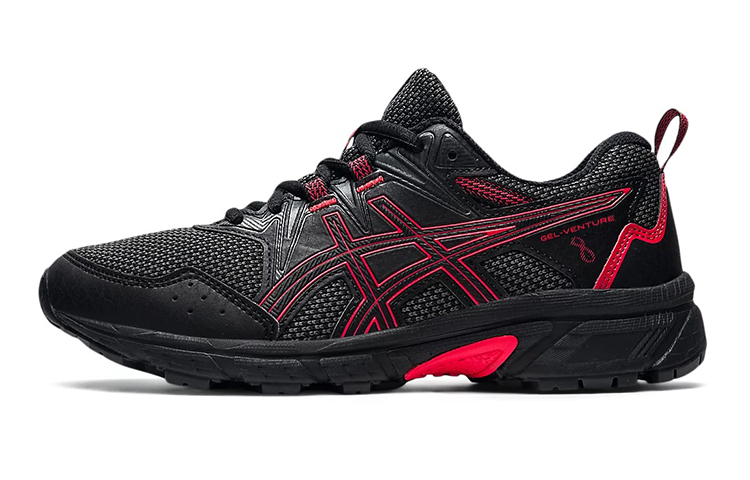 (Grade School) ASICS Gel Venture 8 'Black Electric Red' 1014A141-007