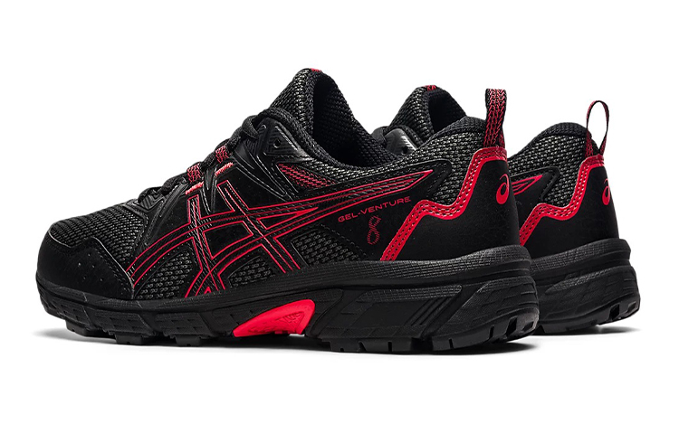 Shop （小學年齡段）ASICS Gel Venture 8 '黑色電紅色' 1014A141-007