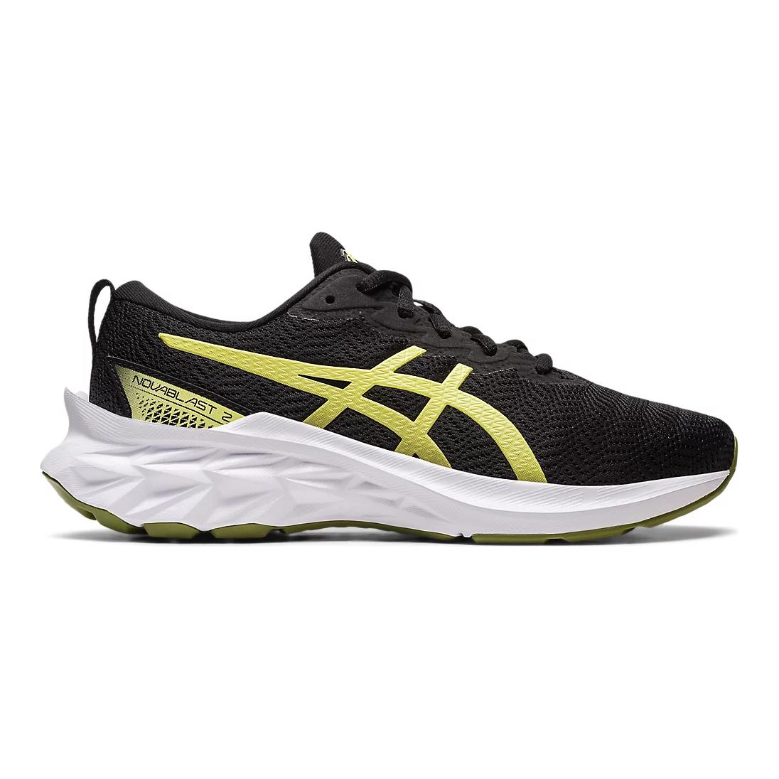 Order (Grade School) ASICS Novablast 2 ''Nero Glow Giallo'' 1014A235-006