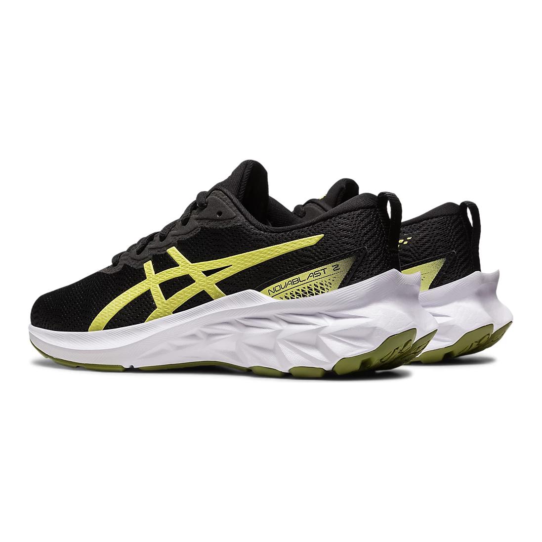 Shop (Grade School) ASICS Novablast 2 ''Nero Glow Giallo'' 1014A235-006