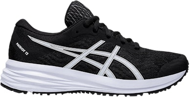 (Grade School) ASICS Patriot 12 'Black White' 1014A139-001 (Grade School) ASICS Patriot 12 'Black White' 1014A139-001