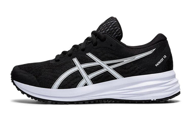 (Grade School) ASICS Patriot 12 'Black White' 1014A139-001