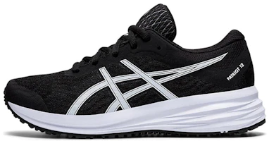 (Grade School) ASICS Patriot 12 'Black White' 1014A139-001 (Grade School) ASICS Patriot 12 'Black White' 1014A139-001