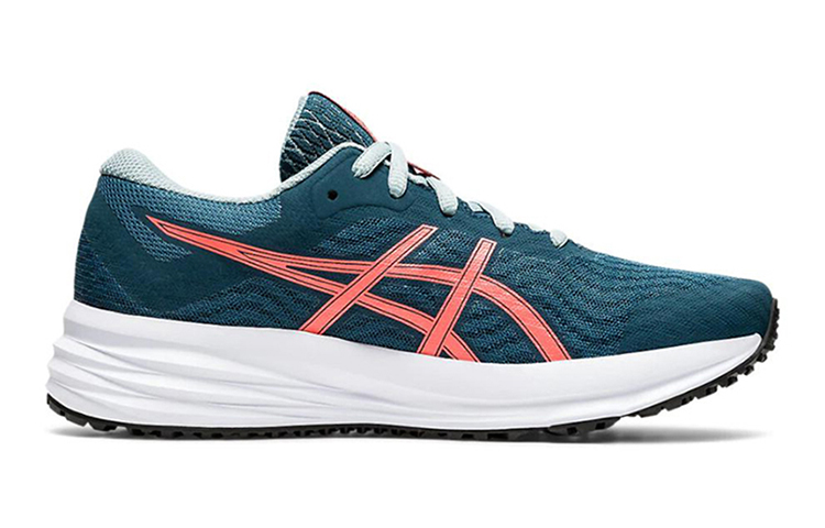 Order (Grade School) ASICS Patriot 12 ''Magnetic Blue Sunrise Red'' Kinderschoenen 1014A139-400