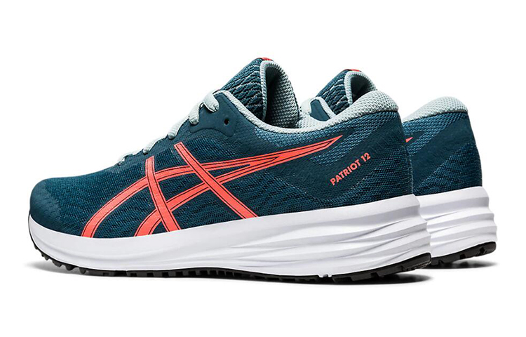 Shop (Grade School) ASICS Patriot 12 ''Magnetic Blue Sunrise Red'' Kinderschoenen 1014A139-400